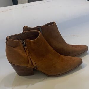 Sam Edelman Brown Suede Ankle Boots 9.5
